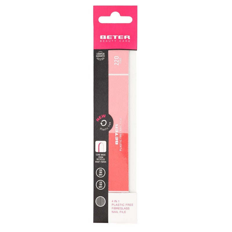 BETER Fibreglass quadruple nail file 120/180 - 220/280 grit - Image 2